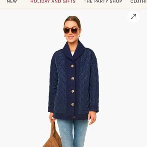 TUCKERNUCK
Navy Quilted Everett Coat, size small